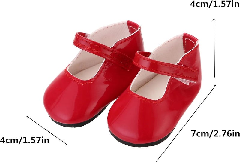 WHYS FXSN 6 Pairs Doll Shoes Fits 18-Inch American Doll Accessories - Image 2
